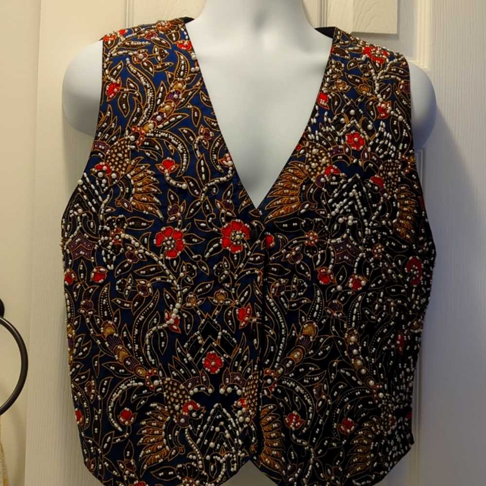 Vintage Ana Mori Beaded vest